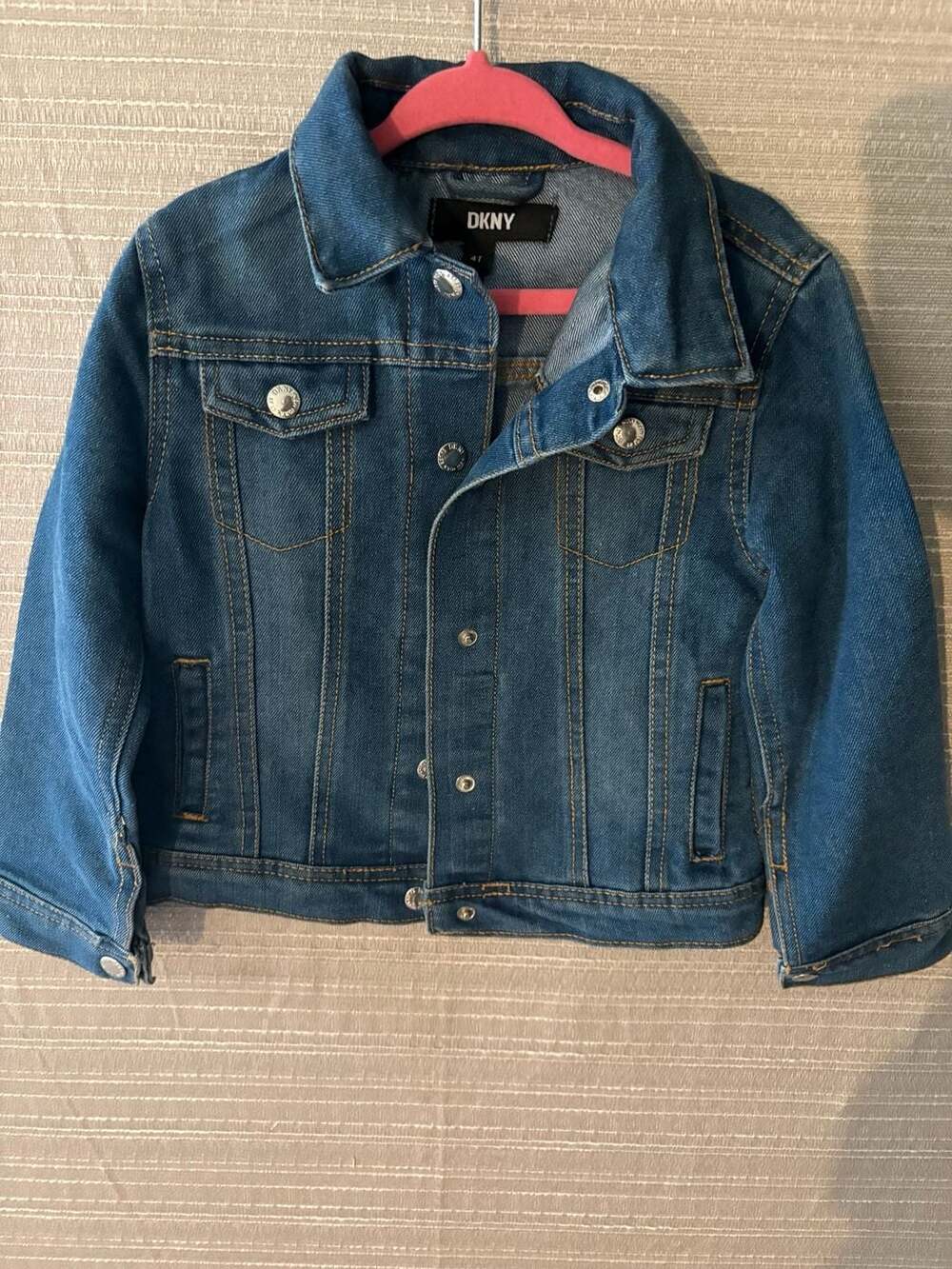 DKNY Girls Denim Jacket Size 4T